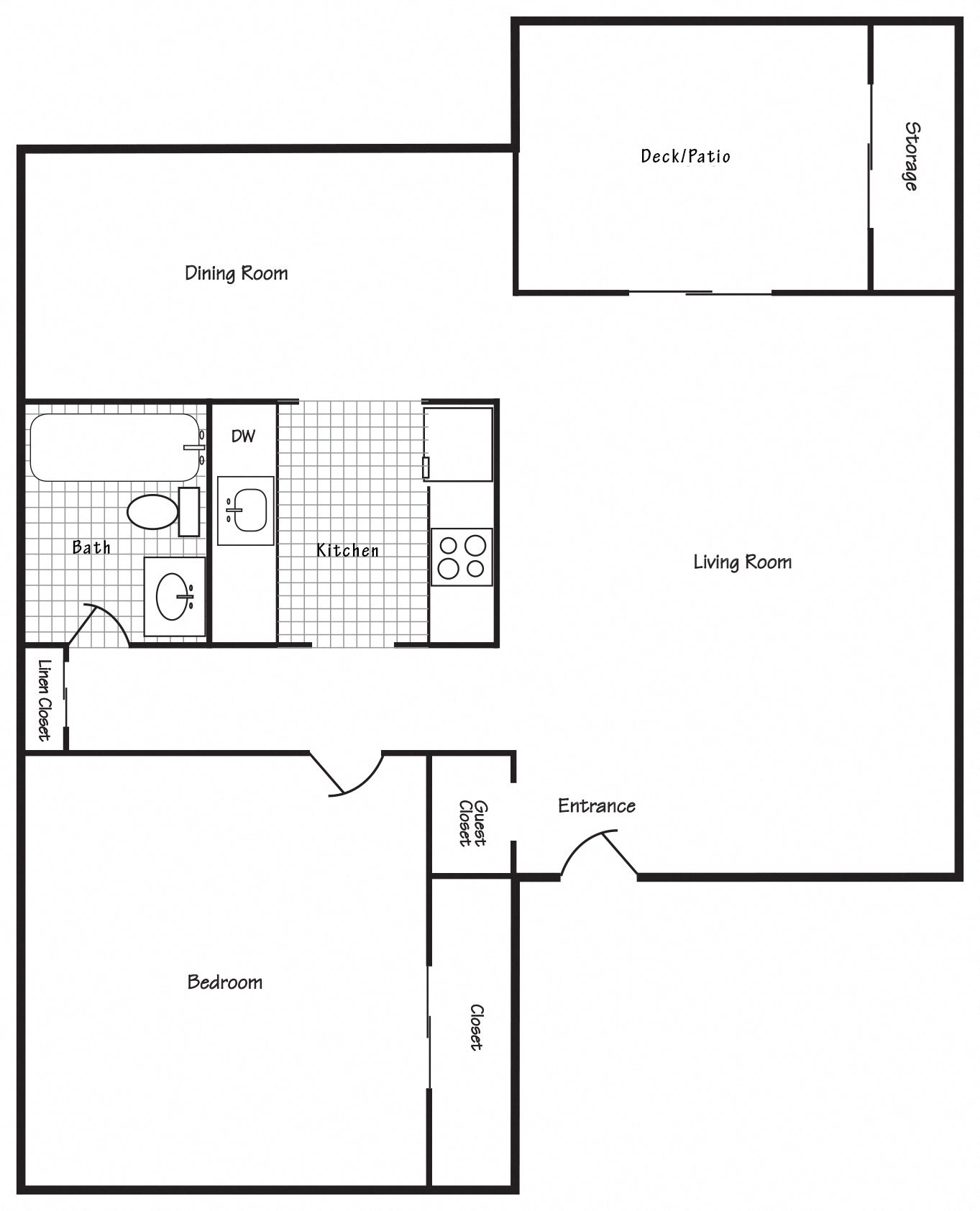 1 Bed, 1 Bath 1 Bed, 1 Bath